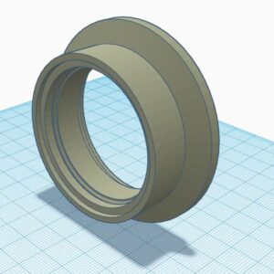 51mm Exhaust V band insert 3D print model