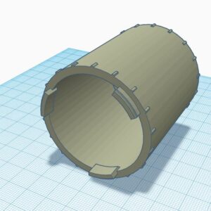 51mm Exhaust Straight Piece 3D print model